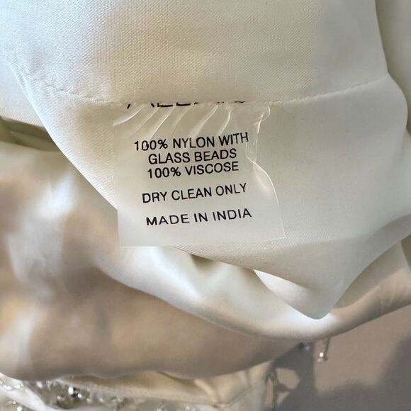 ALEXIS Briar White Ivory Beaded Fringe Romper – Bridal Bachelorette Size M - Picture 11 of 11